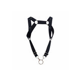 Mob - Dngeon Harness mit Geraden Rücken Schwarz Einheitsgrösse