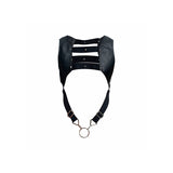 Mob - Dngeon Schwarzes Harness mit Oberem Cockring, Eine Grösse