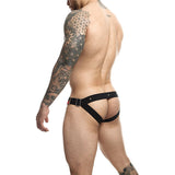 Mob - Dngeon Jockstrap Roter Cockring, Eine Grösse