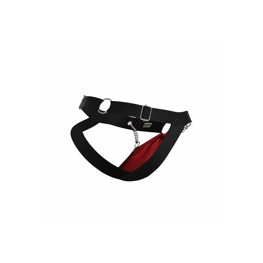 Mob - Dngeon Roter Jockstrap mit Ketten Eine Grösse