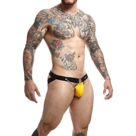 Mob - Dngeon Gelb Jockstrap mit Ketten Eine Grösse
