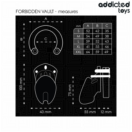Addicted Toys Locked - Verbotenes Peniskäfig 10 cm