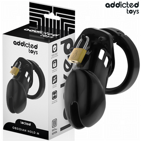 Addicted Toys Locked - Obsidian Hold Peniskäfig Grösse M