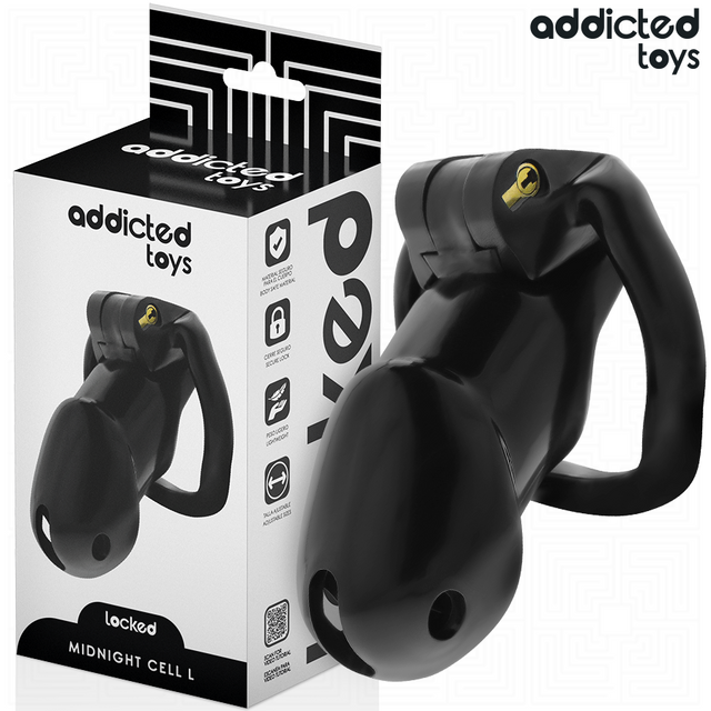 Addicted Toys Locked - Mindnight Cell Peniskäfig Grösse L