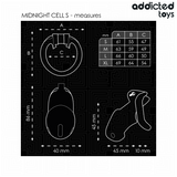 Addicted Toys Locked - Mindnight Cell Penis Cage Grösse S