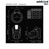 Addicted Toys Locked - Gilden Cage Peniskäfig 8,5 cm