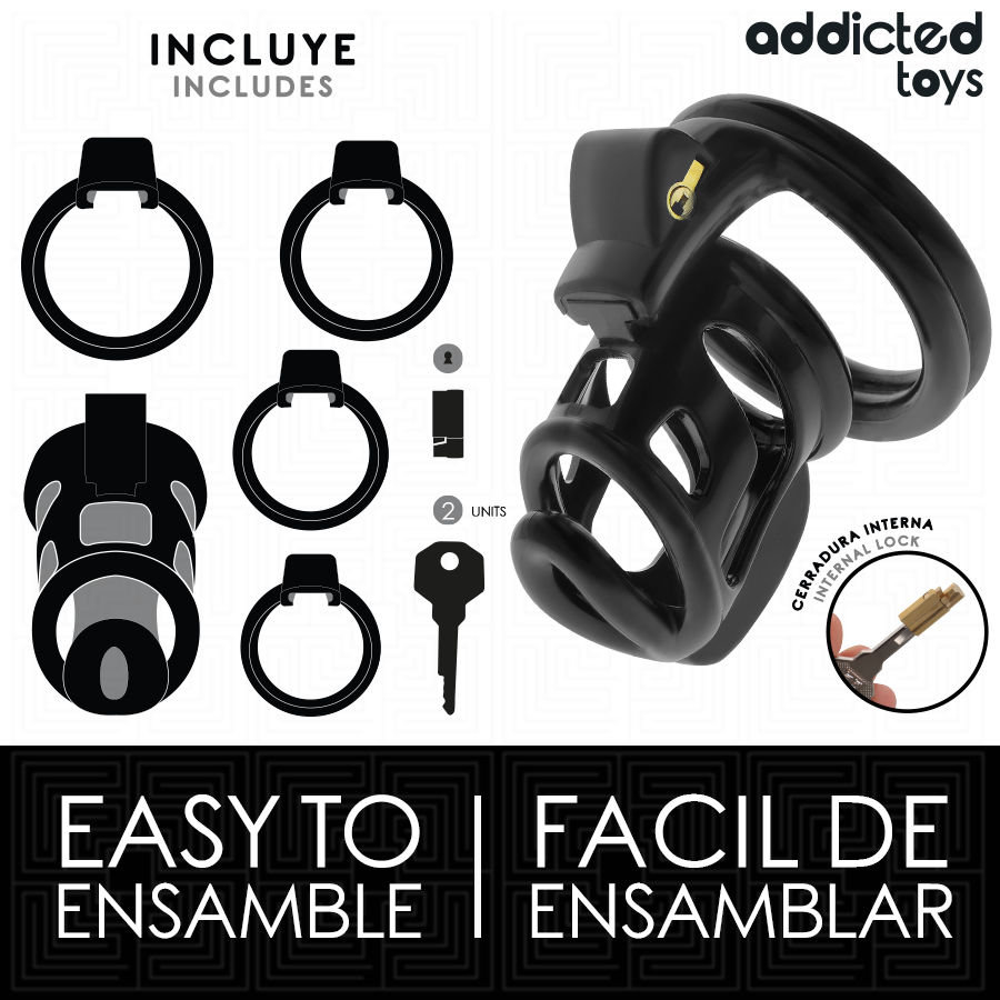 Addicted Toys Locked - Gilden Cage Peniskäfig 8,5 cm
