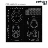 Addicted Toys Locked - Eternal Lock Peniskäfig 9 cm