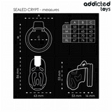 Addicted Toys Locked - Versiegelter Peniskäfig 8 cm