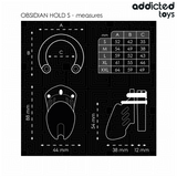 Addicted Toys Locked - Obsidian Hold Peniskäfig Grösse S