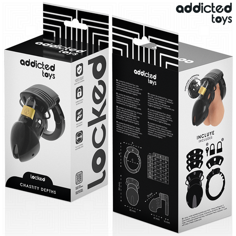 Addicted Toys Locked - Chastity Depths Peniskäfig 7,5 cm