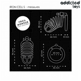 Addicted Toys Locked - Iron Cell Metall-Peniskäfig 4 cm Grösse S