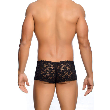 Mob - Schwarze Spitzenboxer Grösse L/XL