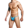 Mob - Aqua Spitzen-Tanga Grösse S/M