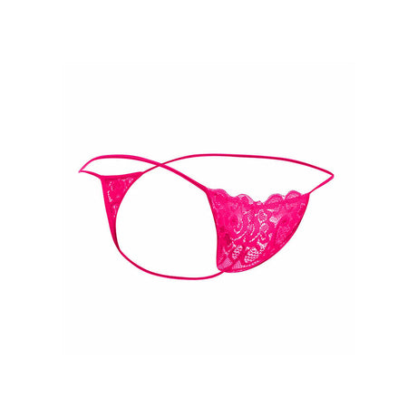 Mob - Rosa Spitzen-Tanga Grösse L/XL