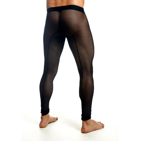 Mob - Schwarze Transparente Strumpfhosen Grösse XL