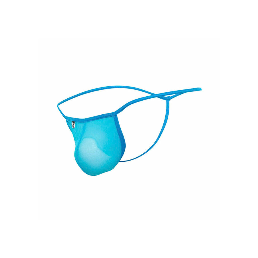 Mob - Transparenter T-Förmiger Tanga Aqua Grösse L/XL