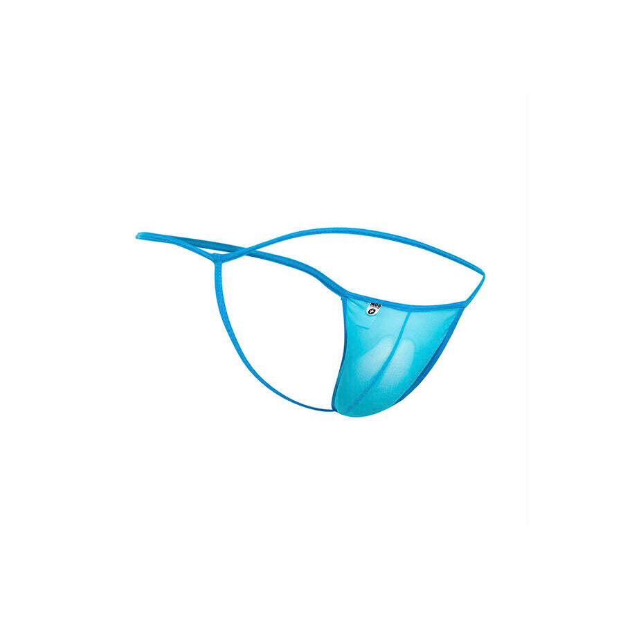 Mob - Transparenter T-Förmiger Tanga Aqua Grösse S/M