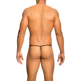 Mob - Transparenter T-Förmiger Tanga Schwarz Grösse S/M
