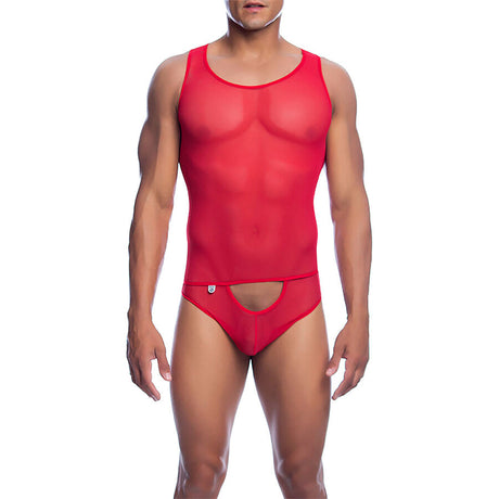 Mob - Roter Transparenter Bodyshee Grösse S/M