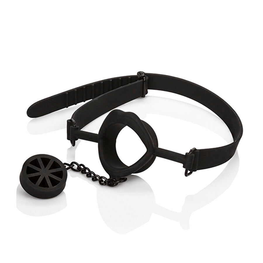 Calexotics - Scandal -Gag mit Schwarzem Silikon-Plug