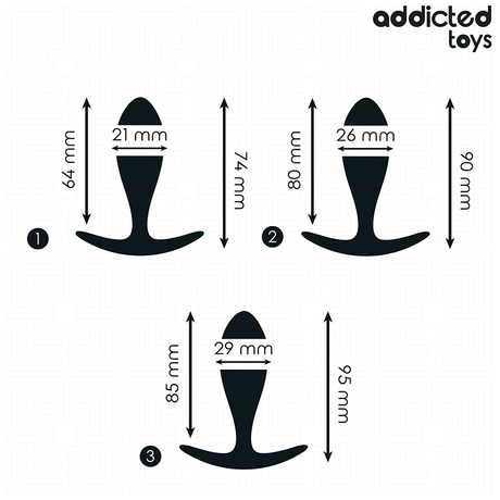 Addicted Toys - 3er-Set Analplug Modell 2
