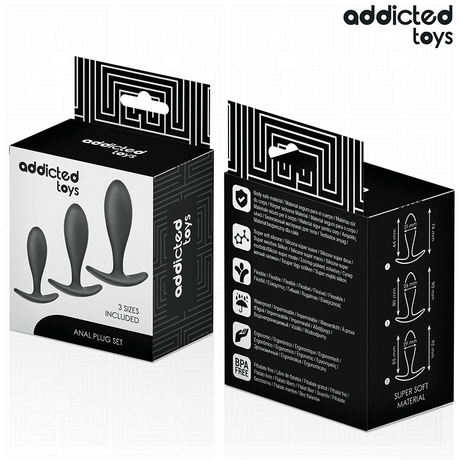 Addicted Toys - 3er-Set Analplug Modell 2