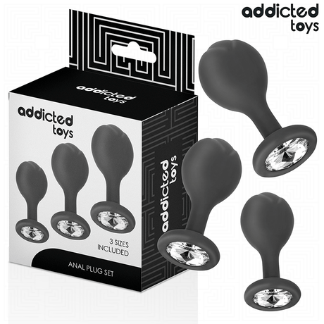 Addicted Toys - 3er-Set Analplug mit Juwel