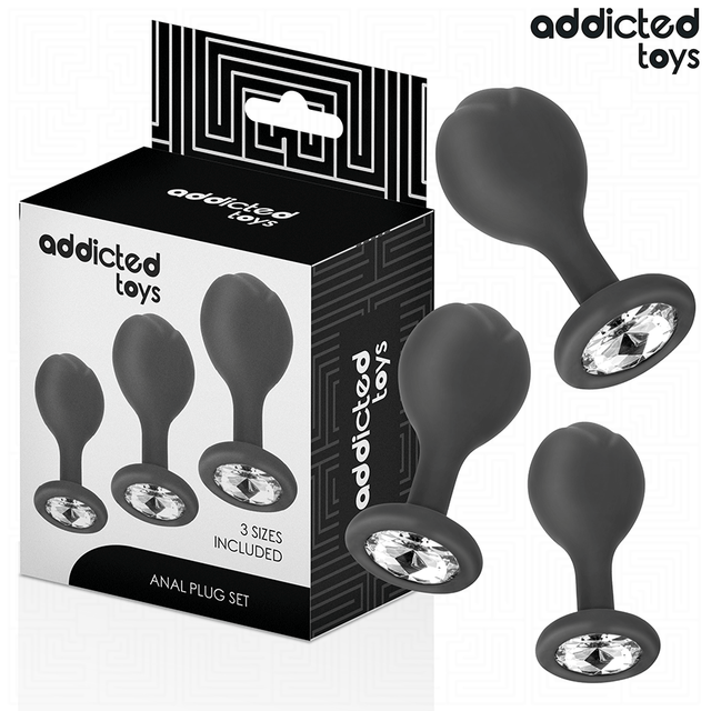 Addicted Toys - 3er-Set Analplug mit Juwel