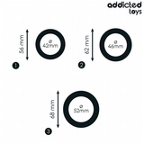 Addicted Toys - Set aus Flachen Silikonringen