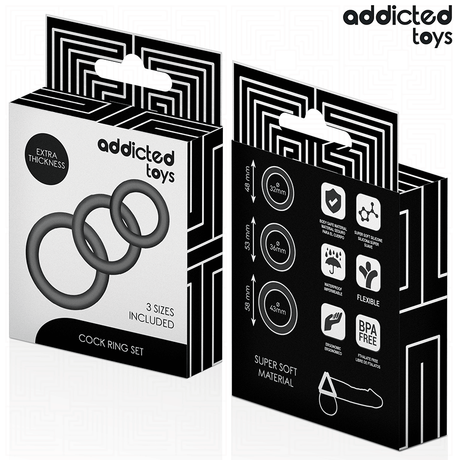 Addicted Toys - Set Silikonringe Modell 1