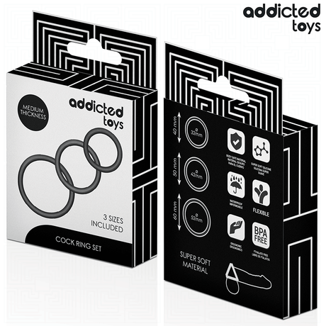 Addicted Toys - Set Silikonringe Modell 2