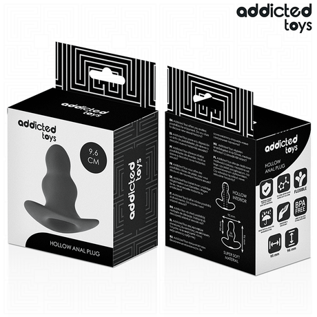 Addicted Toys - Hohl Anal Plug Grösse M 9,6 cm