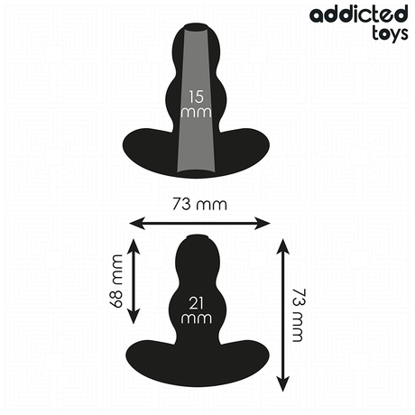 Addicted Toys - Hohl Analplug Grösse S 7,3 cm