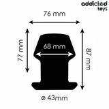 Addicted Toys - Extrem Hohl Anal Plug Grösse M 8,7 cm