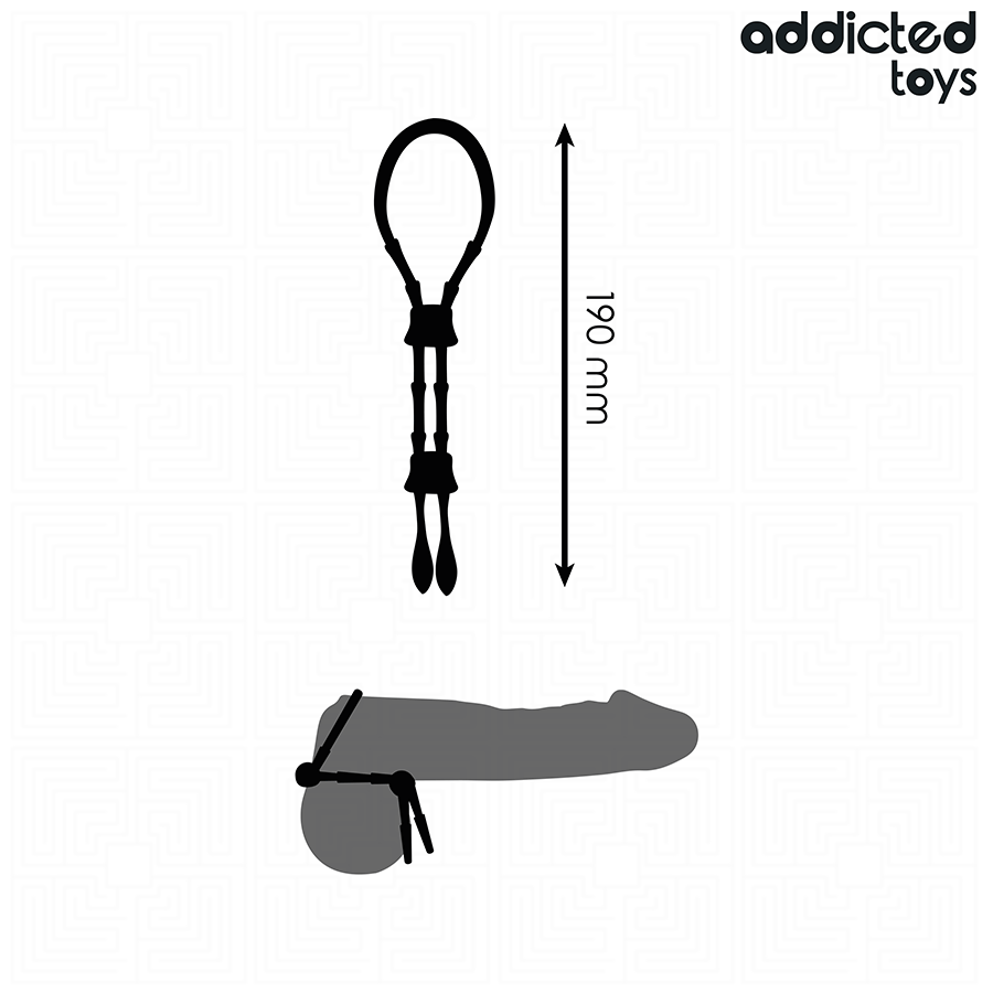 Addicted Toys - Verstellbares Silikonseil für den Penis