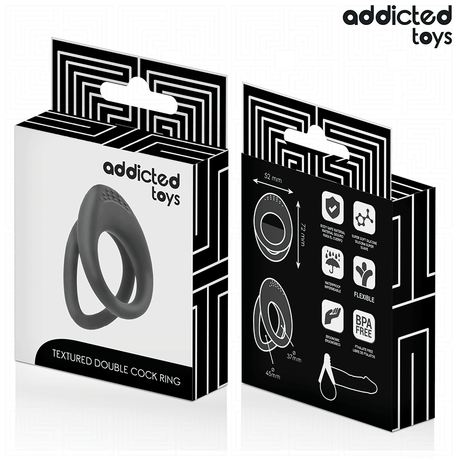 Addicted Toys - Doppelt Strukturierter Penisring