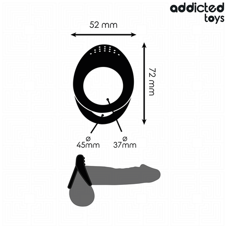 Addicted Toys - Doppelt Strukturierter Penisring