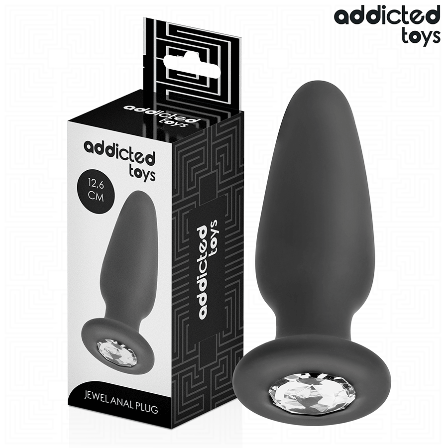 Addicted Toys - Anal Plug mit Juwel Grösse L 12,6 cm