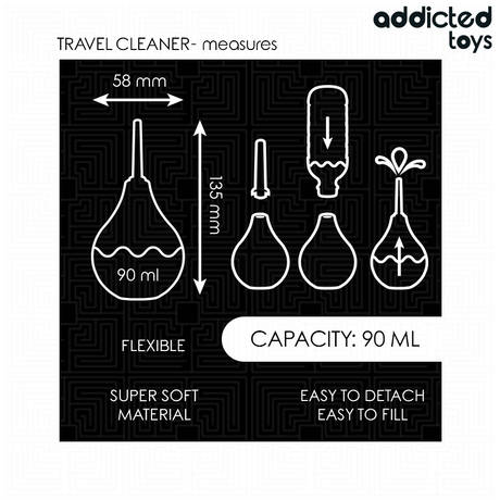 Addicted Toys - Reise-Analreiniger Grösse S 90 ml