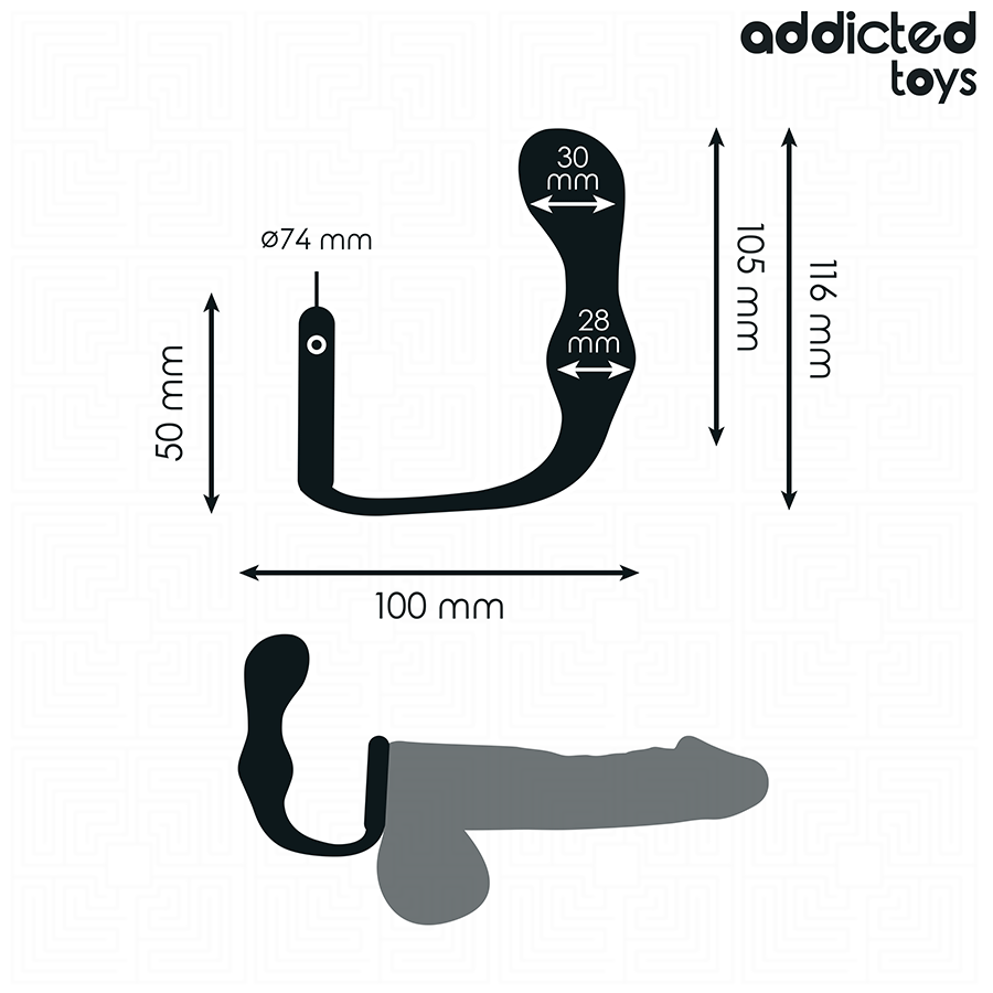 Addicted Toys - Analplug mit Ring Modell 3
