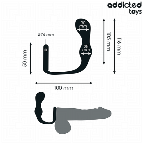 Addicted Toys - Analplug mit Ring Modell 3
