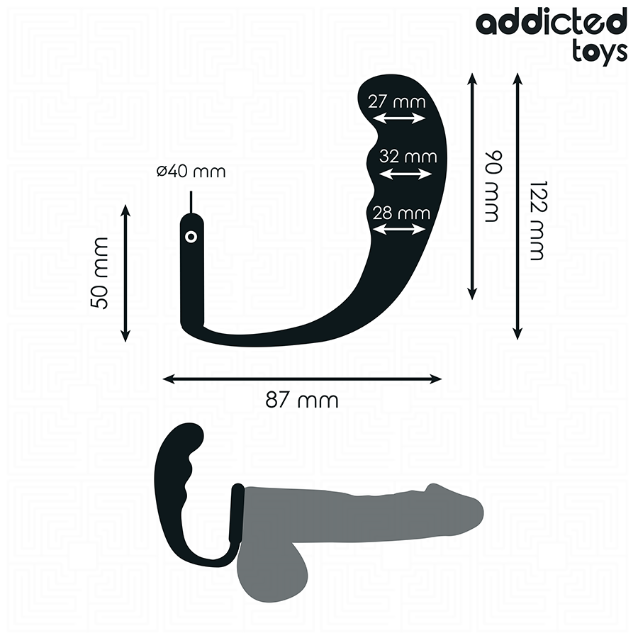 Addicted Toys - Analplug mit Ring Modell 4
