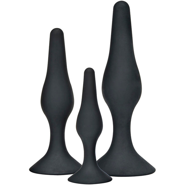 Toyjoy - Anal Play Curvy Companions Anal Plug 3 Stück Schwarz
