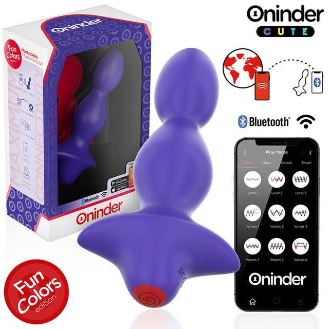 Oninder Cute - Love Butt Vibrierender Analplug-Dilatator - Kostenlose Weltweite App