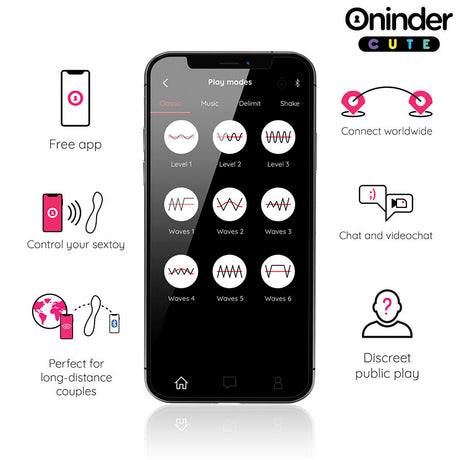 Oninder Cute - Love Buddy Master g-Spot Vibrator - Kostenlose Weltweite App