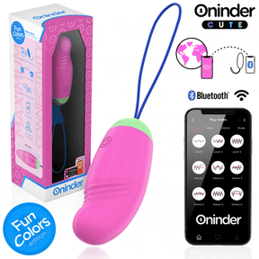 Oninder Cute – Liebe und Vergnügen: 360° Vibrierendes und Rotierendes Silikon-Ei – Kostenlose Weltweite App