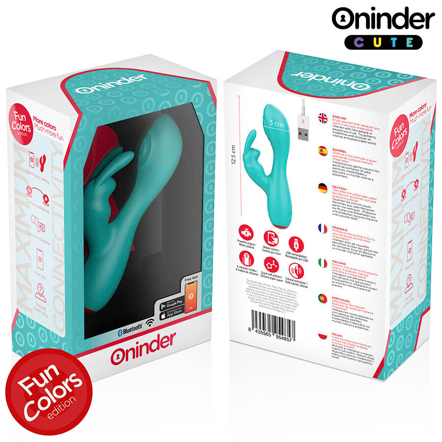 Oninder Cute - Love Bunny g-Spot Klitoralvibrator - Kostenlose Weltweite App