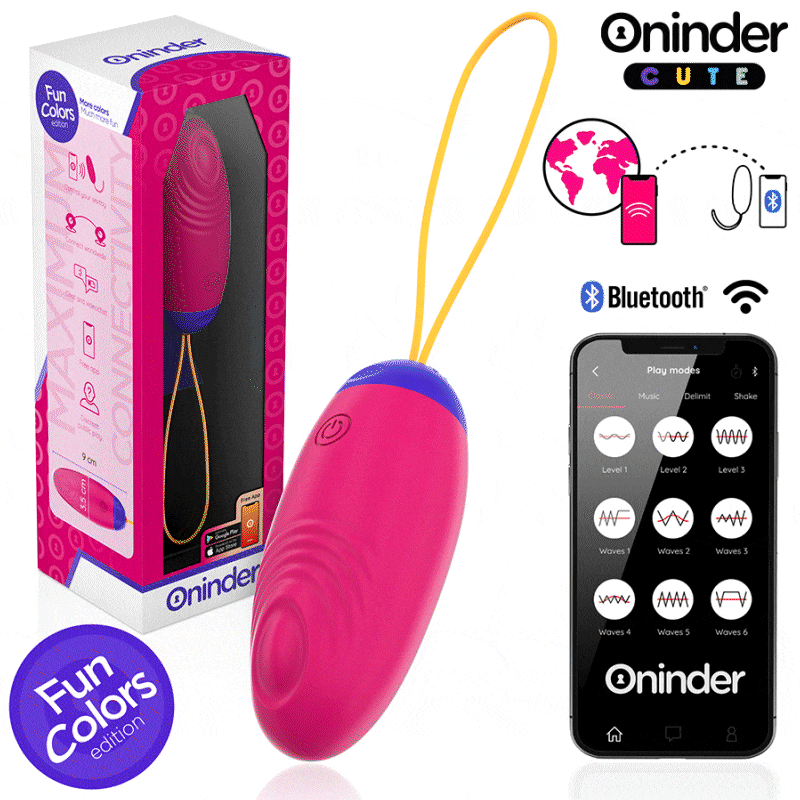 Oninder Cute – Liebe, Vergnügen, Vibro-Wave-Kopfen mit Silikon-Ei – Kostenlose Globale App