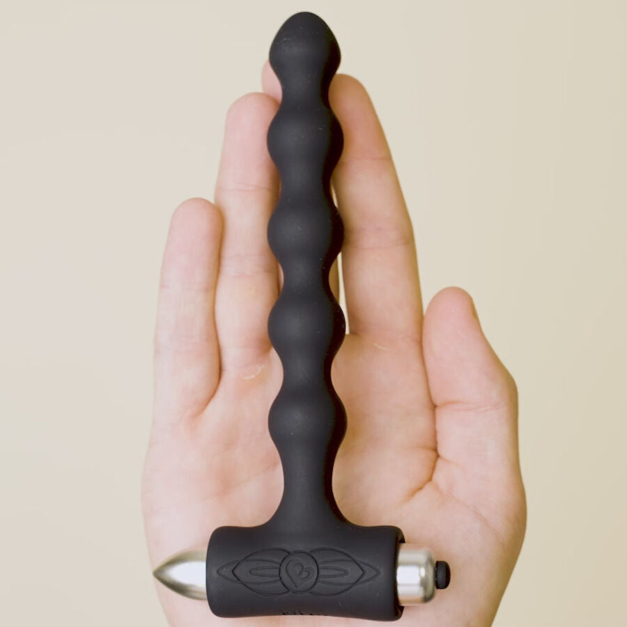 Rocks-Off - Petite Sensations Pearls Anal Plug Vibrator Schwarz